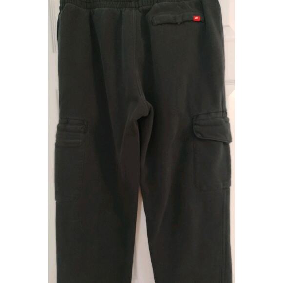 Men's VINTAGE Nike Sweatpants Black Cargo Loose Baggy Heavyweight Y2K - Large - Picture 5 of 7